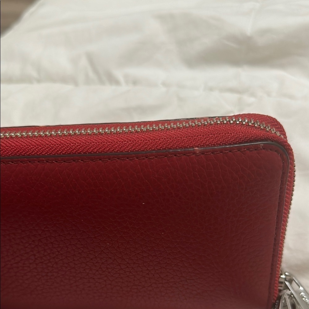 Michael Kors Red Leather Wallet - Picture 7 of 7